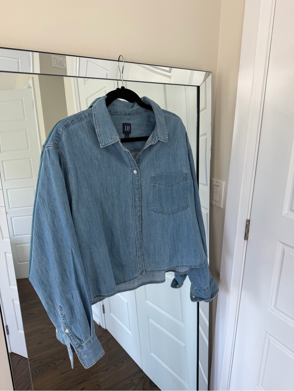 GAP Blue Denim Shirt Jacket - Relaxed Fit